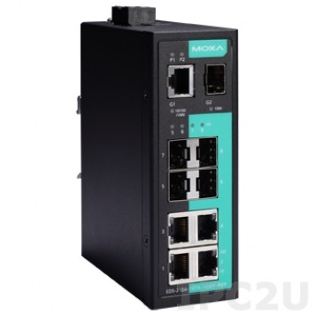 Комутатор MOXA EDS-210A-1GTX-1GSFP-4SFP-T
