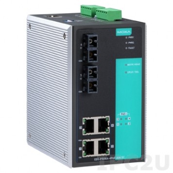 Комутатор MOXA EDS-P506A-4PoE-SS-SC