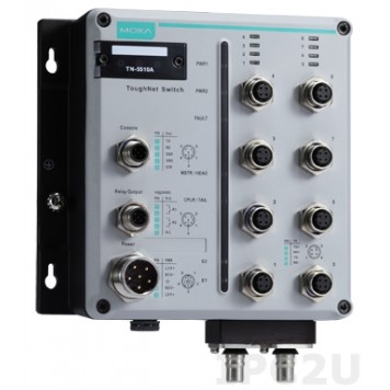Коммутатор MOXA TN-5510A-2GLSX-ODC-WV-CT-T