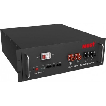 Акумуляторна батарея  MUST LIFEPO4 51,2V 100AH 5,12KWH (LP18-48100)